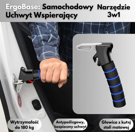ErgoBase™ – Mobilny Uchwyt do Auta  (Bezpieczne Wstawanie)
